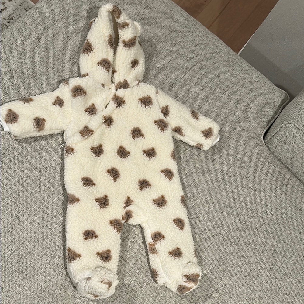 Cozy Cream and Brown Kids One Piece